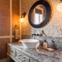 Granite bathroom countertop