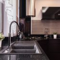 Black Granite Countertops In Modern Kitchen