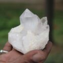 A white quartz rock