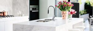 Island waterfall countertop