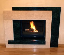 granite fireplace surround